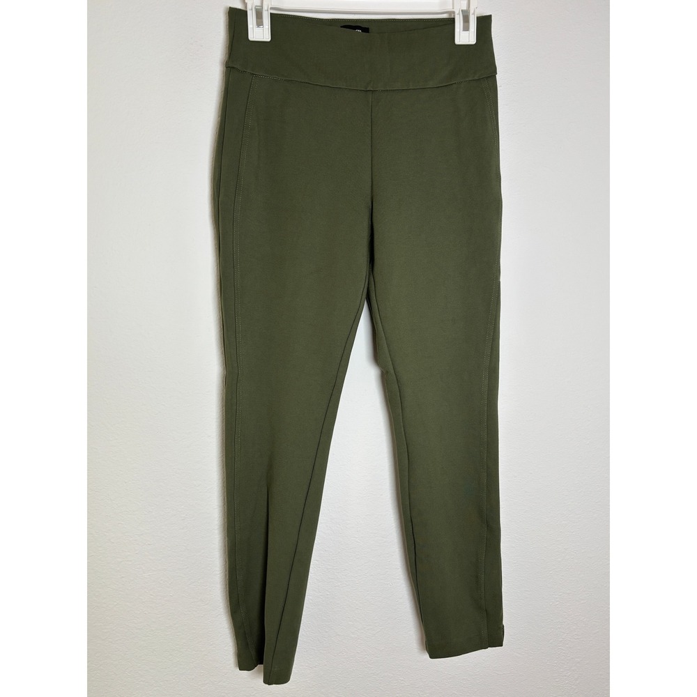 Express Womens Olive Green High Waisted Ponte Knit Leggings Pants‎ Size S